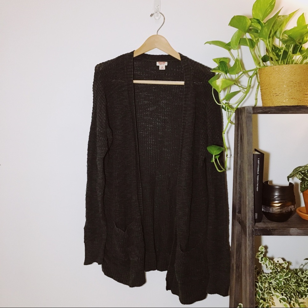 Mossimo | Cozy Green Knitted Cardigan